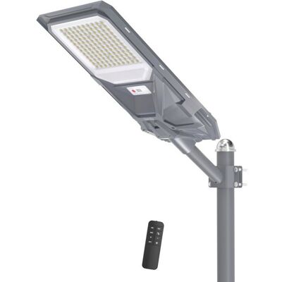 ZVVN SL-4600W Lampadaire Solaire LED Extérieur 6500K Projecteur IP67 Étanche Super Lumineux pour Jardin Garage Gris - Publicité ZVVN SL-4600W Lampadaire Solaire LED Extérieur 6500K Projecteur IP67 Étanche Super Lumineux pour Jardin Garage Gris - Publicité