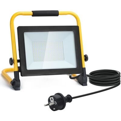 Aigostar - Projecteur de chantier LED 100W 8800lm. Étanche mince et léger. Rotation support 360º. Lumière ultra-brillante 6500K. Blanc - Publicité Aigostar - Projecteur de chantier LED 100W 8800lm. Étanche mince et léger. Rotation support 360º. Lumière ultra-brillante 6500K. Blanc - Publicité