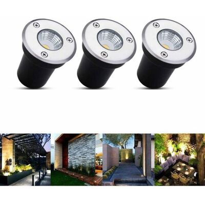 6 Spots Encastrables Sol LED 3W Extérieur 12-24V DC Inoxydable Rond Blanc Chaud Lampadaire Extérieur Blanc - Publicité 6 Spots Encastrables Sol LED 3W Extérieur 12-24V DC Inoxydable Rond Blanc Chaud Lampadaire Extérieur Blanc - Publicité