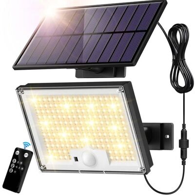 SANS MARQUE Lampe solaire 172 LED chaud - 3 modes détecteur IP65 extérieur - Publicité SANS MARQUE Lampe solaire 172 LED chaud - 3 modes détecteur IP65 extérieur - Publicité