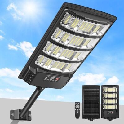 BELLE COMMODE Lampadaire solaire dextérieur projecteur LED solaire 6 500 K avec détecteur de mouvement et télécommande éclairage puissant et Noir - Publicité BELLE COMMODE Lampadaire solaire dextérieur projecteur LED solaire 6 500 K avec détecteur de mouvement et télécommande éclairage puissant et Noir - Publicité