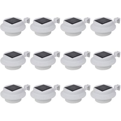 vidaXL 12 pièces Lampes solaires pour clôture - Éclairage solaire extérieur - Publicité vidaXL 12 pièces Lampes solaires pour clôture - Éclairage solaire extérieur - Publicité