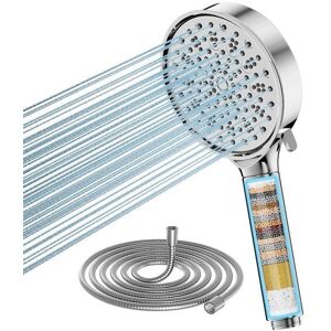Pommeau de Douche COBBE Anti Calcaire Avec 15M Tuyau à 6 Modes Haute Pression Économie Deau 20 Filtre Étapes - Chromé Blanc - Publicité Pommeau de Douche COBBE Anti Calcaire Avec 15M Tuyau à 6 Modes Haute Pression Économie Deau 20 Filtre Étapes - Chromé Blanc - Publicité
