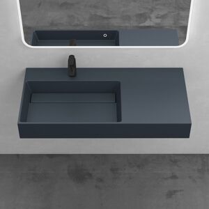 Mai & Mai Lavabo Suspendu Vasque à Poser Gris-Noir Mat 90x48x13cm Lave Mains Salle de Bain sans Trop-plein Col12-900 L Gris - Publicité Mai & Mai Lavabo Suspendu Vasque à Poser Gris-Noir Mat 90x48x13cm Lave Mains Salle de Bain sans Trop-plein Col12-900 L Gris - Publicité