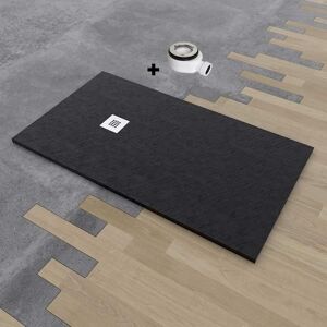 190X90 cm Receveur de douche en résine extra-plat Noir 190 X 90 X 6 cm Noir - Publicité 190X90 cm Receveur de douche en résine extra-plat Noir 190 X 90 X 6 cm Noir - Publicité