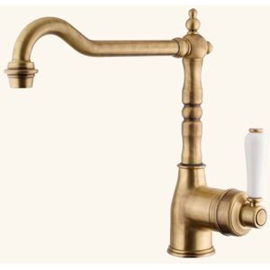 Robinet vintage vieux bronze Chambord EDMOND Jaune - Publicité Robinet vintage vieux bronze Chambord EDMOND Jaune - Publicité