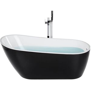 BELIANI Baignoire îlot noire 170 x 78 cm SOLARTE Noir - Publicité BELIANI Baignoire îlot noire 170 x 78 cm SOLARTE Noir - Publicité