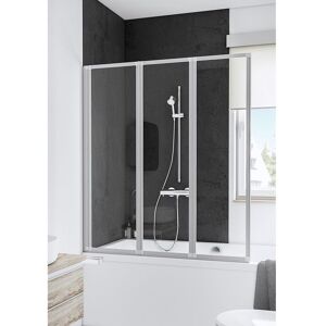 Schulte pare-baignoire 127x140cm paroi de baignoire rabattable transparent de baignoire pivotant 3 volets alu-argenté Gris - Publicité Schulte pare-baignoire 127x140cm paroi de baignoire rabattable transparent de baignoire pivotant 3 volets alu-argenté Gris - Publicité