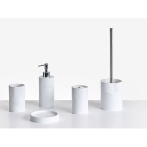 BELIANI Set de 5 accessoires de salle de bain SEPAHUA Blanc - Publicité BELIANI Set de 5 accessoires de salle de bain SEPAHUA Blanc - Publicité