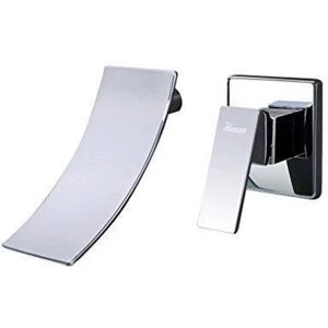 PHASAT Mitigeur Mural LavaboRobinet Cascade Baignoire Salle de Bains Wide Bec JH088 Gris - Publicité PHASAT Mitigeur Mural LavaboRobinet Cascade Baignoire Salle de Bains Wide Bec JH088 Gris - Publicité