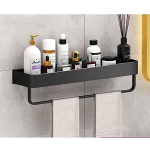 Étagère de douche - Ulisem - Auto-adhésive - Porte-serviettes - Aluminium - Noir - 30 cm Noir - Publicité Étagère de douche - Ulisem - Auto-adhésive - Porte-serviettes - Aluminium - Noir - 30 cm Noir - Publicité