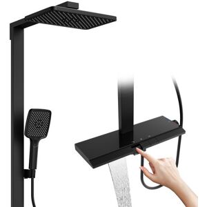 HOMELODY Colonne de Douche Thermostatique Ensemble de Douche avec Tablette de Rangement pour Salle de Bain Design Élégant Noir Gris - Publicité HOMELODY Colonne de Douche Thermostatique Ensemble de Douche avec Tablette de Rangement pour Salle de Bain Design Élégant Noir Gris - Publicité