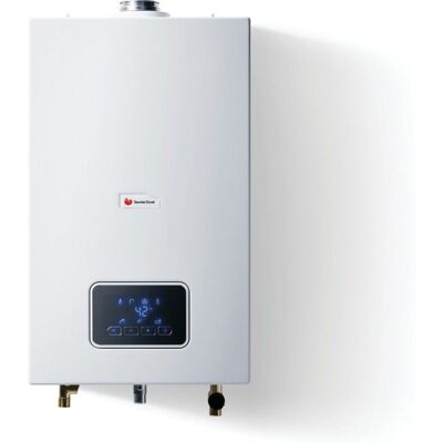 Saunier Duval Opalia F15 Chauffe-eau Gaz Low-NOx - Salle de bain - Publicité Saunier Duval Opalia F15 Chauffe-eau Gaz Low-NOx - Salle de bain - Publicité