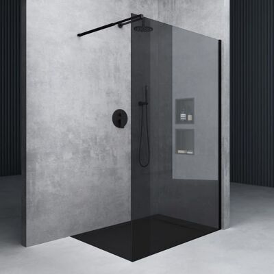 Mai & Mai Paroi de Douche Fumée 80x200 Pare-doucheTeintée BR2VG Verre Trempé 10mm Easy Clean avec Stabilisateur rectangulaire Noir Noir - Publicité Mai & Mai Paroi de Douche Fumée 80x200 Pare-doucheTeintée BR2VG Verre Trempé 10mm Easy Clean avec Stabilisateur rectangulaire Noir Noir - Publicité