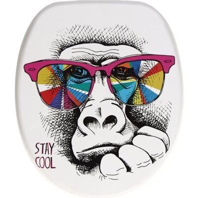 Siège de WC Sanilo Stay Cool - Multicolore, Blanc, 37,7x47 cm - Publicité Siège de WC Sanilo Stay Cool - Multicolore, Blanc, 37,7x47 cm - Publicité
