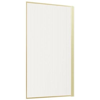 Aurlane Paroi de Douche pour Baignoire 80x140cm - Verre Ondulé Doré - Publicité Aurlane Paroi de Douche pour Baignoire 80x140cm - Verre Ondulé Doré - Publicité