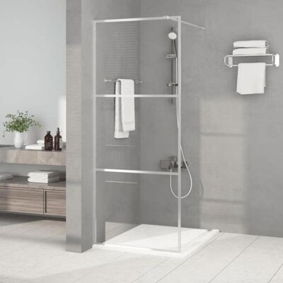 vidaXL Argent 80x195 cm Paroi de Douche Walk-in en Verre ESG - Panneau de Douche - Publicité vidaXL Argent 80x195 cm Paroi de Douche Walk-in en Verre ESG - Panneau de Douche - Publicité