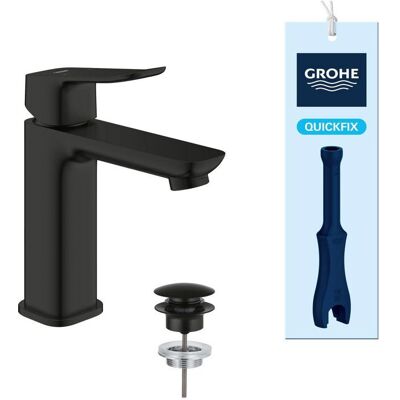 Mitigeur de lavabo - GROHE DICE - Taille M - Vidage clic-clac - Noir mat - Publicité Mitigeur de lavabo - GROHE DICE - Taille M - Vidage clic-clac - Noir mat - Publicité