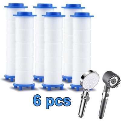 OEM Lot de 6 Filtre pommeau de douche Cartouches de Filtre de Rechange pour Pommeau de douche Anti calcaire (8 x 24 cm) Bleu - Publicité OEM Lot de 6 Filtre pommeau de douche Cartouches de Filtre de Rechange pour Pommeau de douche Anti calcaire (8 x 24 cm) Bleu - Publicité