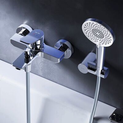 AM.PM - FXA15000 - Finition chrome - Douchette - Mitigeur de baignoire - Publicité AM.PM - FXA15000 - Finition chrome - Douchette - Mitigeur de baignoire - Publicité