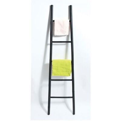 MSV Porte-serviettes en escalier - 5 niveaux bambou noir - Accessoire salle de bain - Publicité MSV Porte-serviettes en escalier - 5 niveaux bambou noir - Accessoire salle de bain - Publicité
