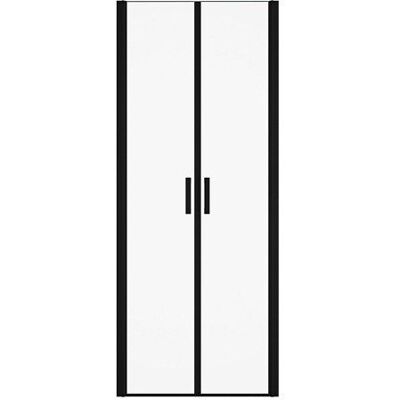 VENTE-UNIQUE Porte de douche battante - 70 x 195 cm - Noir mat - Verre trempé - SARASOTA Jaune - Publicité VENTE-UNIQUE Porte de douche battante - 70 x 195 cm - Noir mat - Verre trempé - SARASOTA Jaune - Publicité