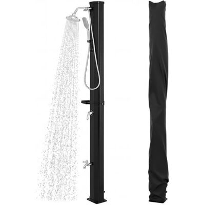 Douche Jardin Solaire 35 L 2165 cm COSTWAY-Pommeau de Douche PivotantDouchette MobileDouche de Pied-Housse de ProtectionEtagère Noir - Publicité Douche Jardin Solaire 35 L 2165 cm COSTWAY-Pommeau de Douche PivotantDouchette MobileDouche de Pied-Housse de ProtectionEtagère Noir - Publicité