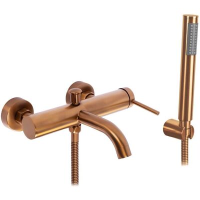 Robinet De Baignoire Rea Spot Mitigeur Bain Cuivre Brosse 22 X 235 X 185 Cm Orange - Publicité Robinet De Baignoire Rea Spot Mitigeur Bain Cuivre Brosse 22 X 235 X 185 Cm Orange - Publicité