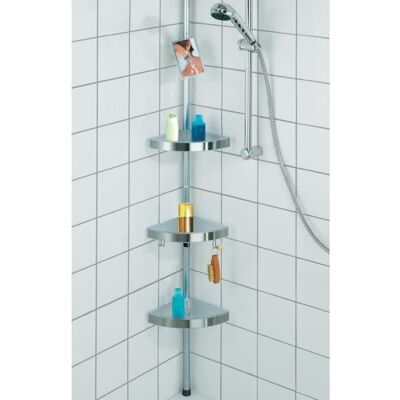 Etagere de douche - WENKO - Premium - Aluminium - 27.5 x 70-260 x 20 cm - Contemporain - Publicité Etagere de douche - WENKO - Premium - Aluminium - 27.5 x 70-260 x 20 cm - Contemporain - Publicité