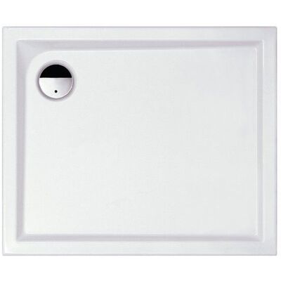 Receveur de douche extra plat - Slam - Leda - Rectangulaire - 100 x 80 cm - Blanc - À poser Blanc - Publicité Receveur de douche extra plat - Slam - Leda - Rectangulaire - 100 x 80 cm - Blanc - À poser Blanc - Publicité