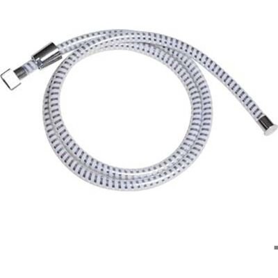 Rallonge de douche en PVC TENDANCE - 200cm - Blanc/Argent - Publicité Rallonge de douche en PVC TENDANCE - 200cm - Blanc/Argent - Publicité