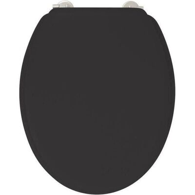 Siège de WC Bambou Noir Gelco DuPlo - Publicité Siège de WC Bambou Noir Gelco DuPlo - Publicité