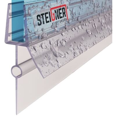 STEIGNER 50cm Joint détanchéité douche joint douche italienne joint de douche pour paroi en verre vitre 7-8mm droit UK22-08 - Publicité STEIGNER 50cm Joint détanchéité douche joint douche italienne joint de douche pour paroi en verre vitre 7-8mm droit UK22-08 - Publicité