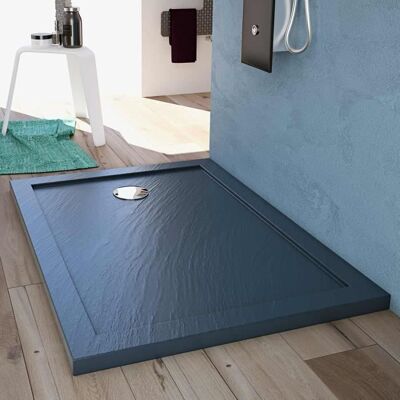 Receveur de douche - IDRALITE - Solid UltraSlim - Rectangulaire - Acrylique - 80x140x4 cm Gris - Publicité Receveur de douche - IDRALITE - Solid UltraSlim - Rectangulaire - Acrylique - 80x140x4 cm Gris - Publicité