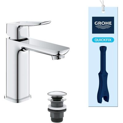 Mitigeur de lavabo - GROHE DICE - Taille M - Vidage clic-clac - Chrome - Publicité Mitigeur de lavabo - GROHE DICE - Taille M - Vidage clic-clac - Chrome - Publicité