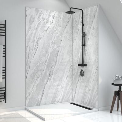 AURLANE Panneau Mural Pierre Finition Artic Storm 120 x 210 cm - STONEIT ARTIC STORM Gris - Publicité AURLANE Panneau Mural Pierre Finition Artic Storm 120 x 210 cm - STONEIT ARTIC STORM Gris - Publicité