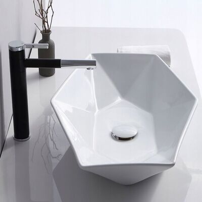 Lavabo Rea Vegas Lavabo Monolite Blanc 57X37X12Cm Blanc - Publicité Lavabo Rea Vegas Lavabo Monolite Blanc 57X37X12Cm Blanc - Publicité