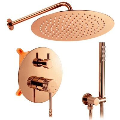 Ensemble de douche encastré Rea JS-625103-1RG Cuivre 295x18x212cm Orange - Publicité Ensemble de douche encastré Rea JS-625103-1RG Cuivre 295x18x212cm Orange - Publicité