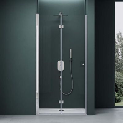 Mai & Mai paroi de douche en niche 100x190cm pare douche transparent porte pivotante pliante avec revêtement nano T26 gauche - Publicité Mai & Mai paroi de douche en niche 100x190cm pare douche transparent porte pivotante pliante avec revêtement nano T26 gauche - Publicité