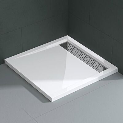 Receveur de douche plat Mai & Mai XE4 - Acrylique blanc rectangulaire Blanc - Publicité Receveur de douche plat Mai & Mai XE4 - Acrylique blanc rectangulaire Blanc - Publicité