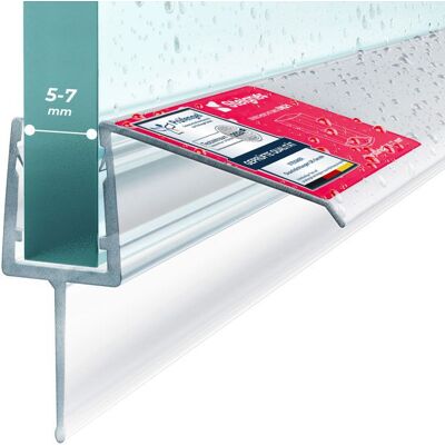 STEIGNER 60cm Joint détanchéité douche joint douche italienne joint de douche pour paroi en verre vitre 4-5-6mm droit UK21 Bleu - Publicité STEIGNER 60cm Joint détanchéité douche joint douche italienne joint de douche pour paroi en verre vitre 4-5-6mm droit UK21 Bleu - Publicité