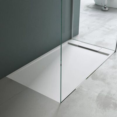 Mai & Mai Bac à Douche Receveur de Douche Blanc en Résine Marbre Artificielle 90x140x4cm Géo4 et Bonde Compris Blanc - Publicité Mai & Mai Bac à Douche Receveur de Douche Blanc en Résine Marbre Artificielle 90x140x4cm Géo4 et Bonde Compris Blanc - Publicité