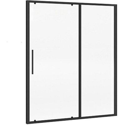 VENTE-UNIQUE Porte de douche coulissante noir mat style industriel - 160 x 195 cm - TORONI Jaune - Publicité VENTE-UNIQUE Porte de douche coulissante noir mat style industriel - 160 x 195 cm - TORONI Jaune - Publicité