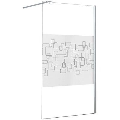 VENTE-UNIQUE Paroi de douche à litalienne sérigraphiée - 120 x 200 cm - PAULINA III Blanc - Publicité VENTE-UNIQUE Paroi de douche à litalienne sérigraphiée - 120 x 200 cm - PAULINA III Blanc - Publicité