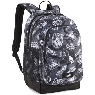 PUMA Sac à dos de loisirs noir blanc pour femme et homme - Academy AOP Backpack PUMA Black - Football AOP 337973 Noir - Publicité PUMA Sac à dos de loisirs noir blanc pour femme et homme - Academy AOP Backpack PUMA Black - Football AOP 337973 Noir - Publicité