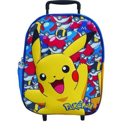 Sac à dos à roulettes - POKÉMON - Trolley maternelle - 32cm - Bleu - Mixte Bleu - Publicité Sac à dos à roulettes - POKÉMON - Trolley maternelle - 32cm - Bleu - Mixte Bleu - Publicité