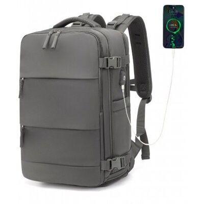 KONO Sac à Dos de Voyage 42x30x20 cm - 25L Bagage Cabine pour Avion Sac dOrdinateur Portable Petit Bagage à Main Étanche Gris Gris - Publicité KONO Sac à Dos de Voyage 42x30x20 cm - 25L Bagage Cabine pour Avion Sac dOrdinateur Portable Petit Bagage à Main Étanche Gris Gris - Publicité