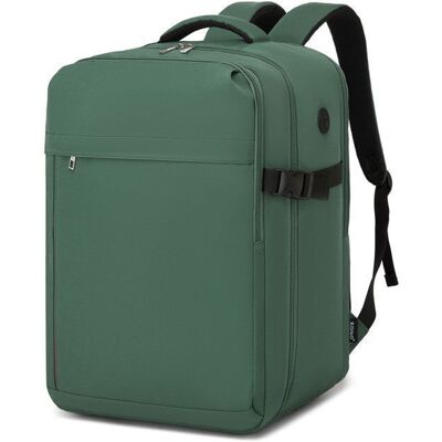 Sac à dos cabine - KONO - 45 x 36 x 20 cm - 32L - Compatible Easyjet - Compartiment ordinateur Vert - Publicité Sac à dos cabine - KONO - 45 x 36 x 20 cm - 32L - Compatible Easyjet - Compartiment ordinateur Vert - Publicité