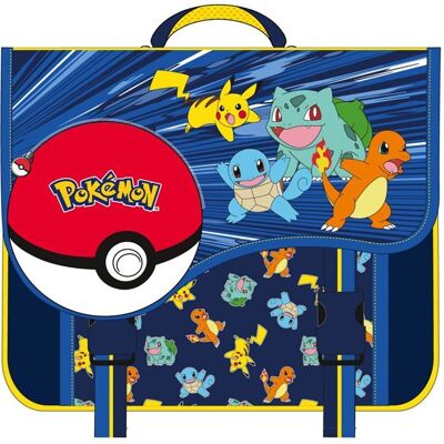 Grand cartable pokemon scolaire 38cm primaire Bleu - Publicité Grand cartable pokemon scolaire 38cm primaire Bleu - Publicité