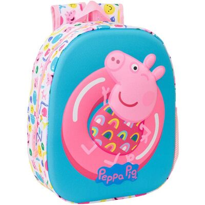 Sac à dos Peppa Pig Pool Party 3D 33 CM Maternelle Rose - Publicité Sac à dos Peppa Pig Pool Party 3D 33 CM Maternelle Rose - Publicité